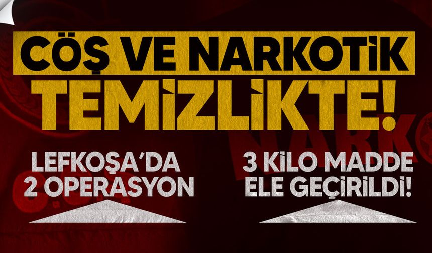 Lefkoşa’da İki Operasyon: 3 Kilo 154 Gram Yasaklı Madde