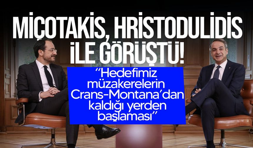 Miçotakis'ten Hristodulidis'e destek: "Gerçek ilerleme olacaksa zamanı şimdi"