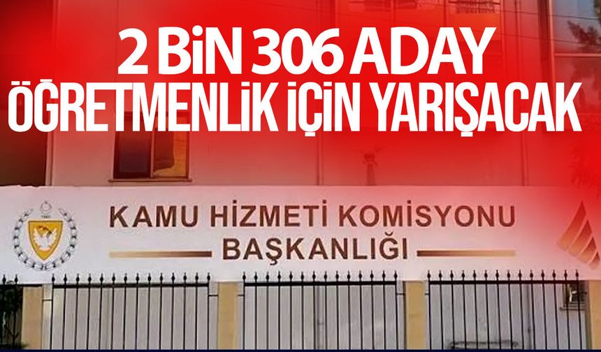 Öğretmenlik sınavları yarın başlıyor: 2 bin 306 aday ter dökecek