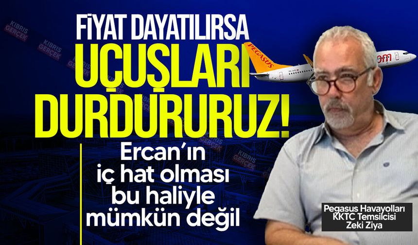 Pegasus Temsilcisi Zeki Ziya: "Ercan'ın iç hat olması bu haliyle mümkün değil"