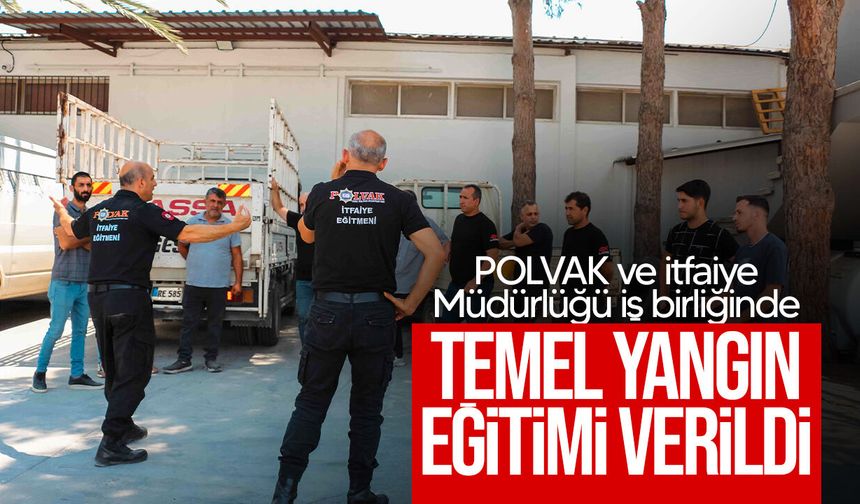 POLVAK’tan Ercantan Ltd. personeline temel itfaiye eğitimi