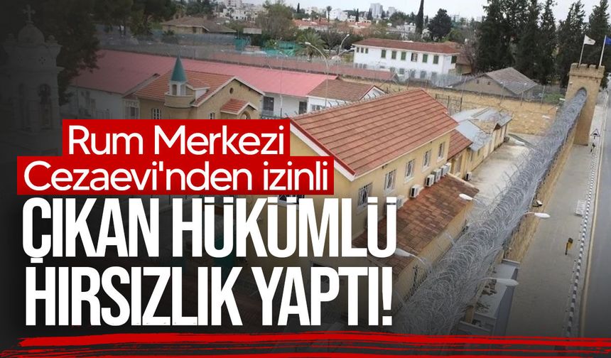 Rum Merkezi Cezaevi'nden izinli çıkan hükümlü hırsızlık suçlamasıyla yeniden tutuklandı