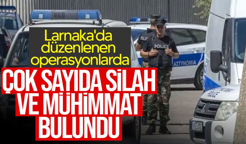 Rum polisi silah ve mühimmat ele geçirdi: Zanlı aranıyor