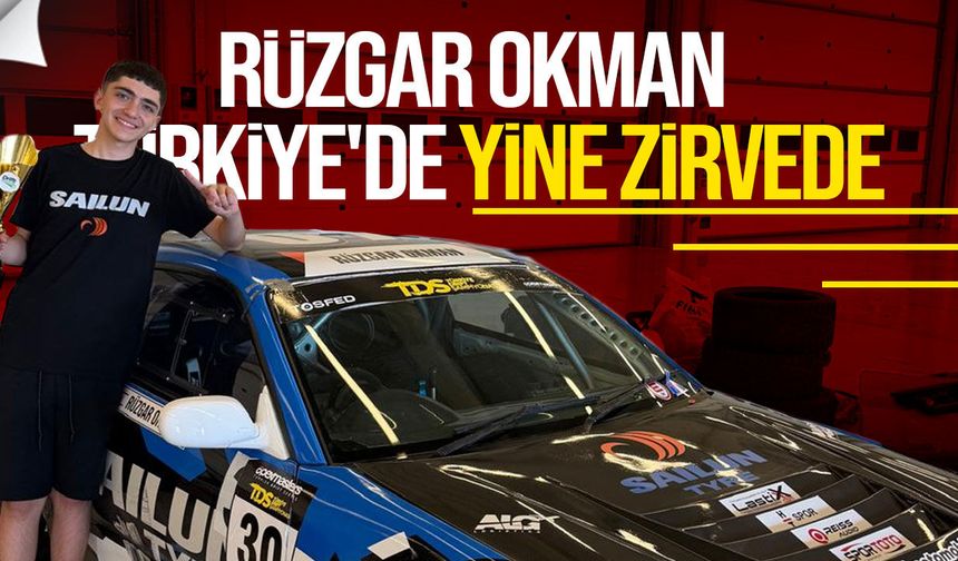 Rüzgar Okman Türkiye Drift Şampiyonası'nda yine zirvede!