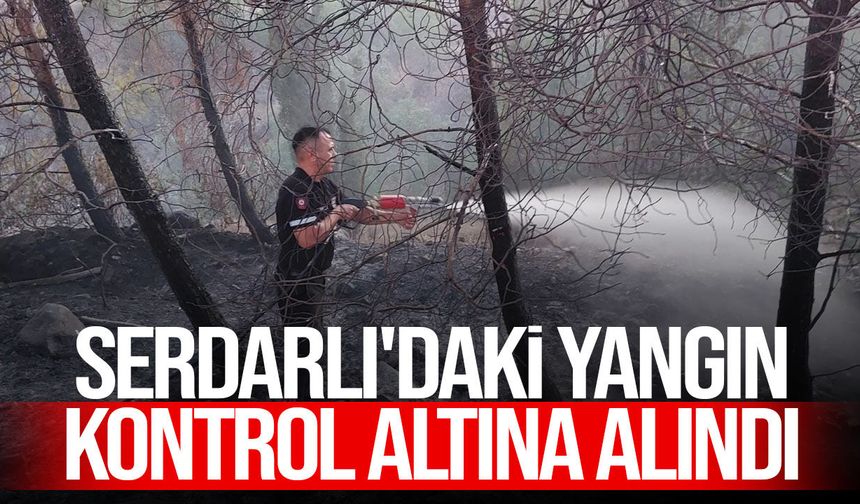 Serdarlı'daki yangın kontrol altına alındı: Bölgede soğutma çalışmaları sürüyor