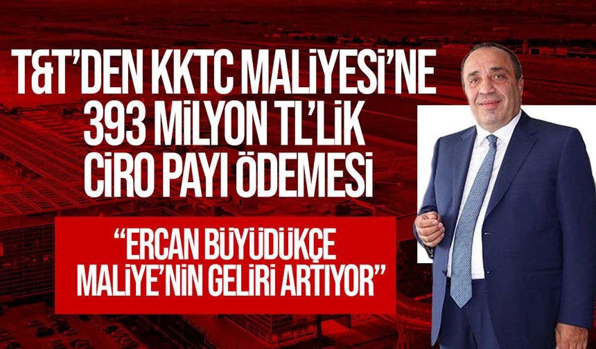 T&T’den KKTC Maliyesi’ne 393 Milyon TL’lik Ciro Payı Ödemesi