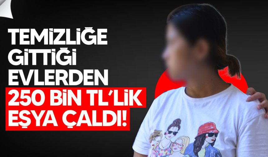 250 bin TL’lik eşya çaldı: 7 gün tutukluluk