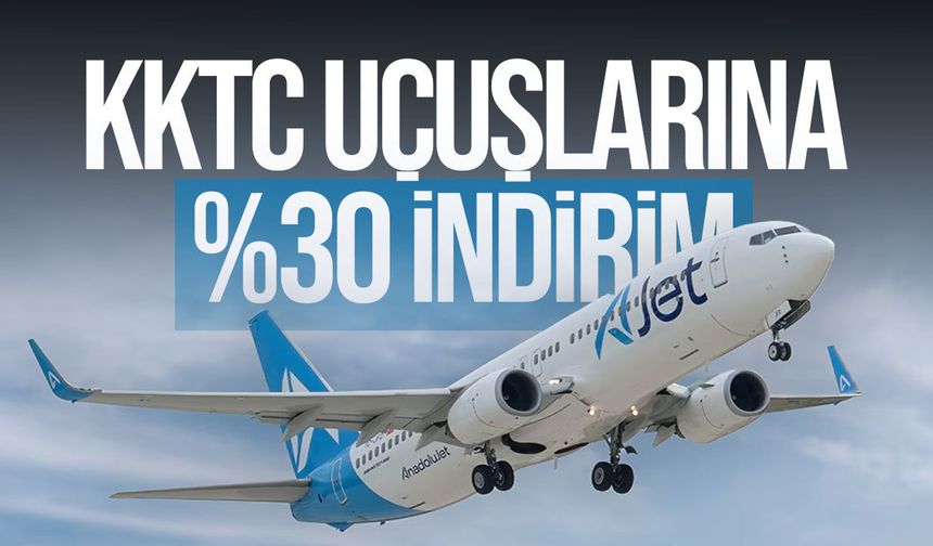 AJet’ten KKTC uçuşlarına yüzde 30 indirim: Kampanya kodu açıklandı