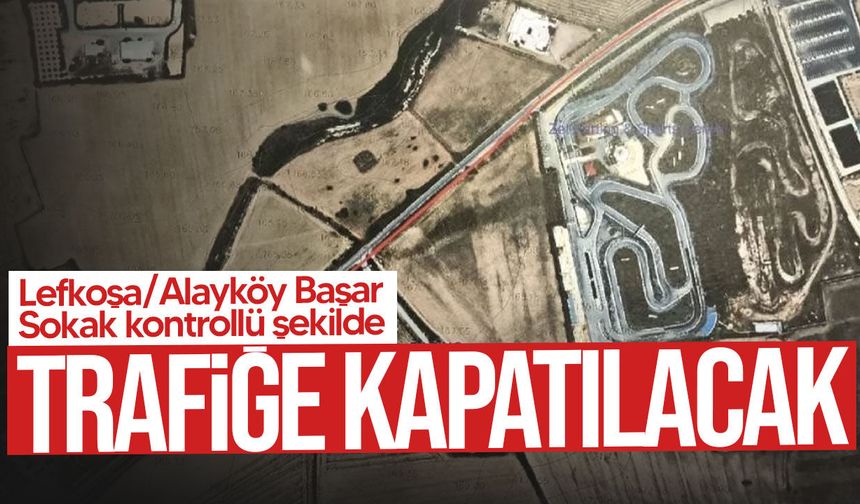 Alayköy Başar Sokak’ta bir şerit trafiğe kapatılıyor