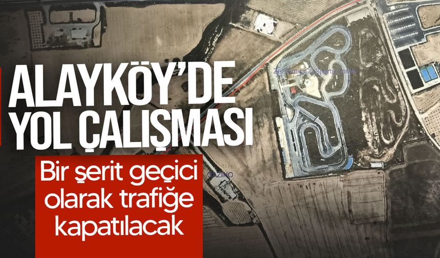 Alayköy’de yol çalışması!