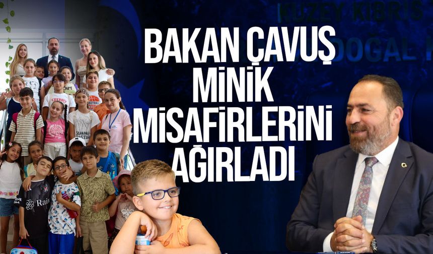 Bilgi Çemberi Eğitim Merkezi öğrencileri Bakan Hüseyin Çavuş'u ziyaret etti