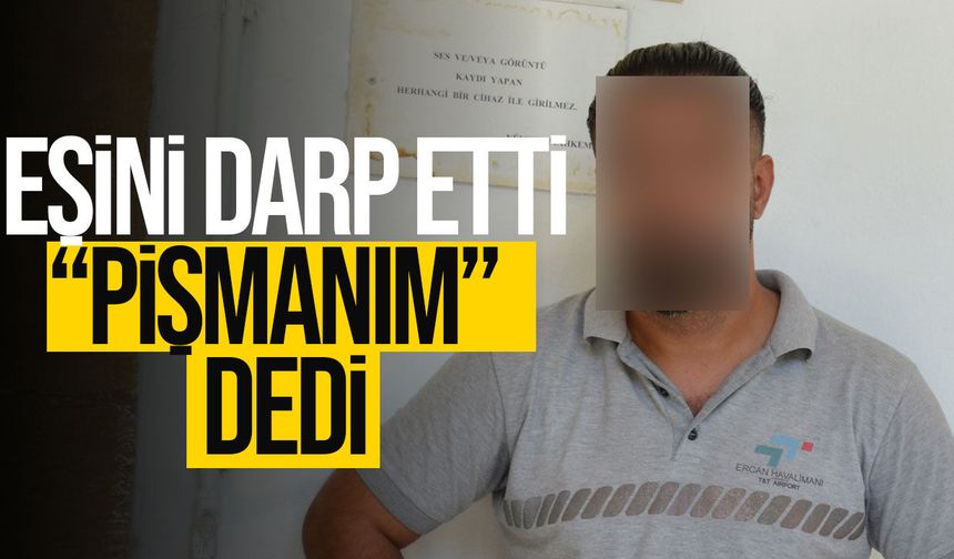 Boşanma tartışması şiddete dönüştü: Eşini darp etti!