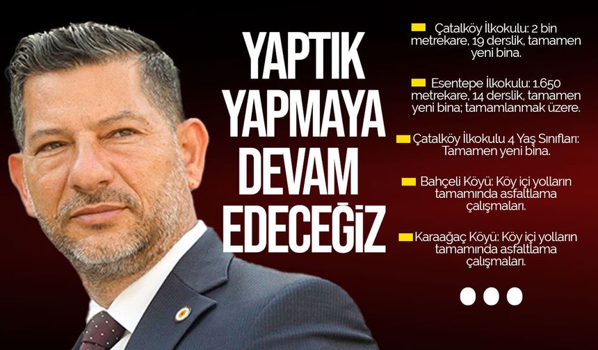 Ceyhun Kırok Çatalköy-Esentepe’de yapılan yatırımları açıkladı