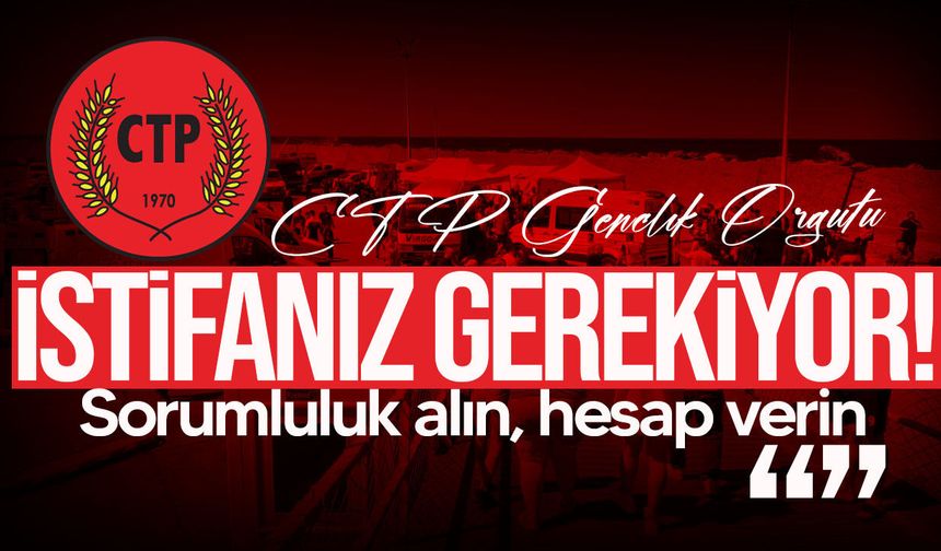 CTP Gençlik Örgütü’nden gemi faciası sonrası istifa çağrısı