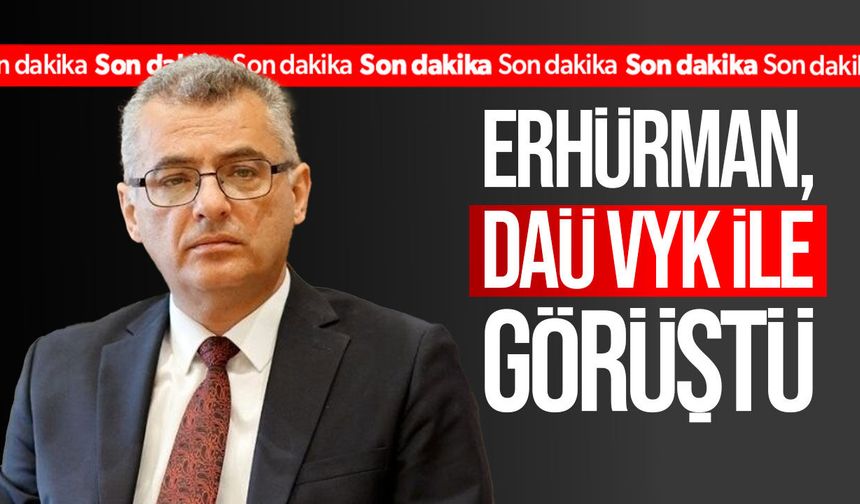 Cumhurbaşkanı Erhürman, DAÜ VYK üyeleriyle görüştü