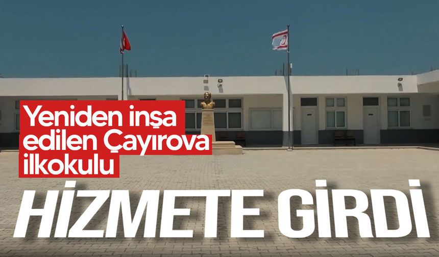 Depreme dayanıklı olarak yeniden inşa edilen Çayırova İlkokulu hizmete açıldı