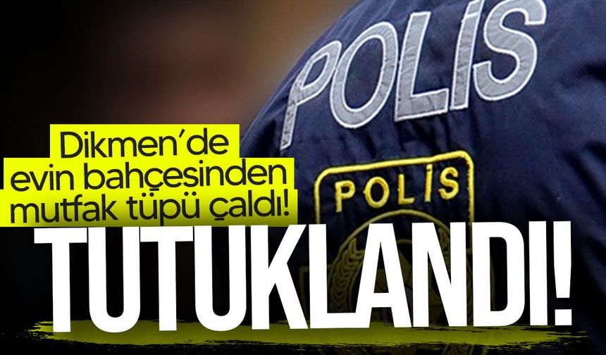 Dikmen’de evin bahçesinden iki mutfak tüpü çalındı: 20 yaşındaki zanlı tutuklandı
