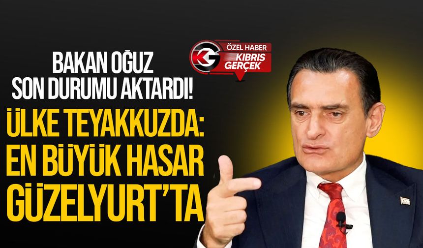 Dursun Oğuz Kıbrıs Gerçek’e açıkladı: Şiddetli yağışta en fazla hasar Güzelyurt’ta
