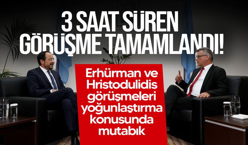 Erhürman ile Hristodulidis’ten görüşmeleri yoğunlaştırma kararı