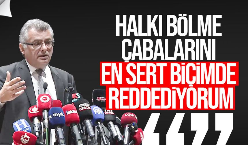 Erhürman’dan siyasette “kirli dil” çıkışı: Halkı bölme çabalarını en sert biçimde reddediyorum