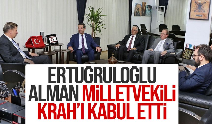 Ertuğruloğlu, Alman Milletvekili Krah’a iki devletli çözüm vizyonunu anlattı