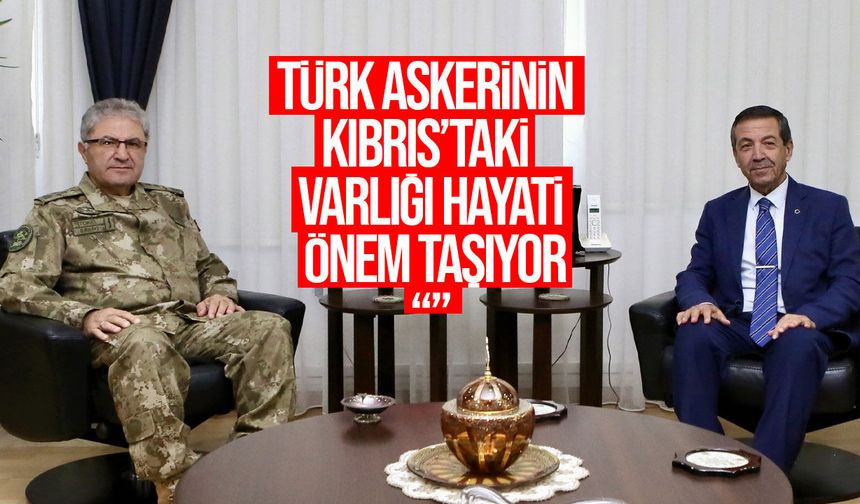 Ertuğruloğlu, Kara Kuvvetleri Komutanı Orgeneral Metin Tokel ile görüştü