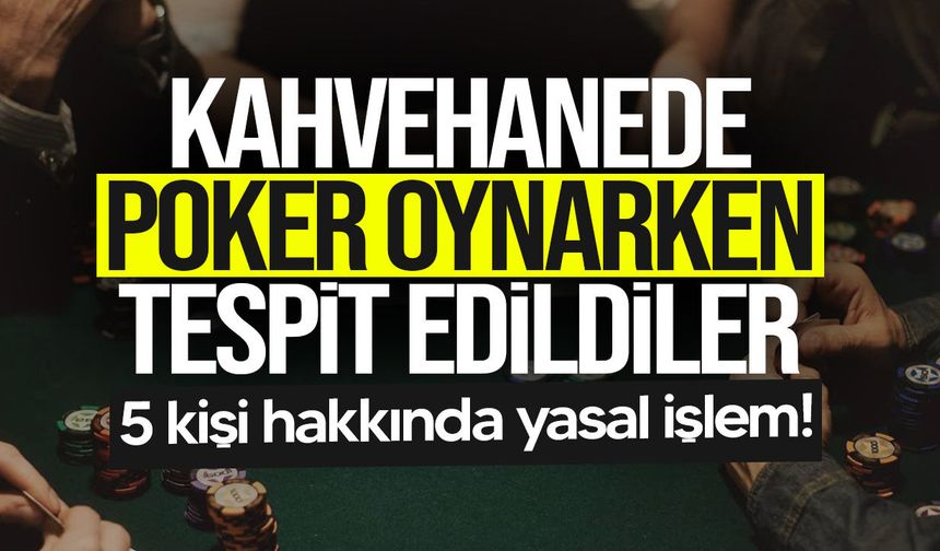 Gazimağusa’da kahvehaneye kumar denetimi: 5 kişiye yasal işlem