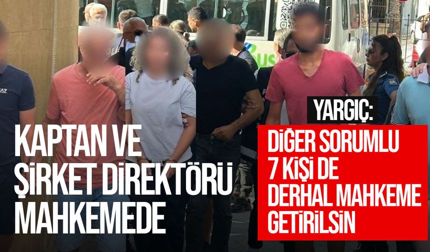 Girne gemi faciasında 9 zanlıya ölüme sebebiyet verme suçlaması