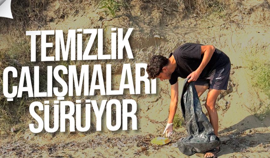 Gönüllü gençlerden sahillere çevre dokunuşu: Temizlik çalışmaları sürüyor