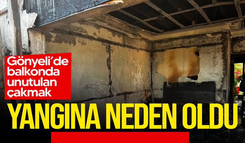 Gönyeli’de balkonda unutulan çakmak patladı: Evde yangın çıktı
