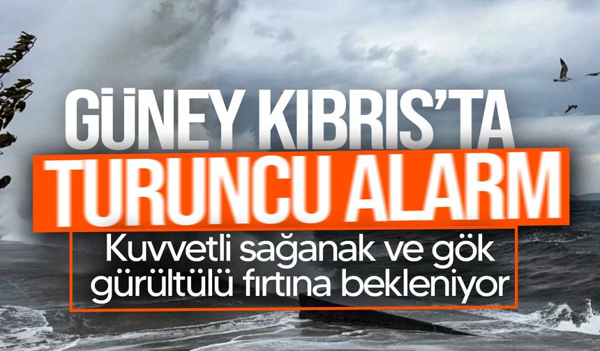 Güney Kıbrıs’ta turuncu alarm!