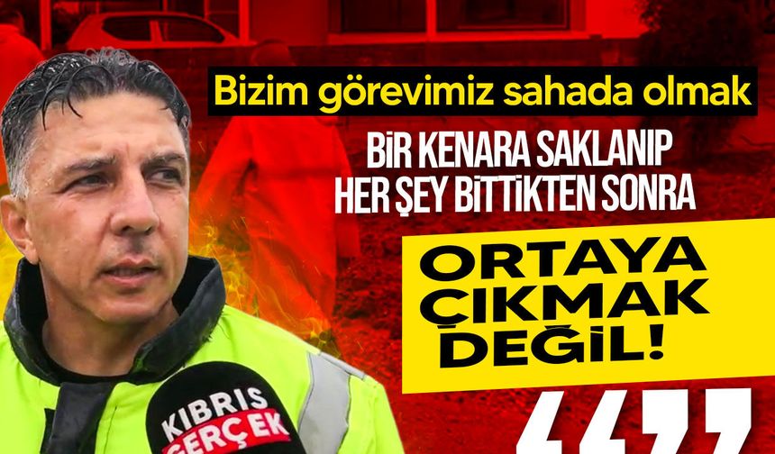 Hüseyin Amcaoğlu fırtınada sahada