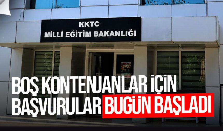 İki okulda boş kontenjan başvuruları bugün başladı