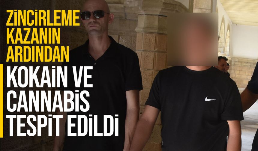 Kaza yaptı, testte kokain ve cannabis çıktı