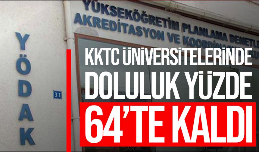 KKTC üniversitelerinde YKS doluluk oranı yüzde 64,15’e geriledi