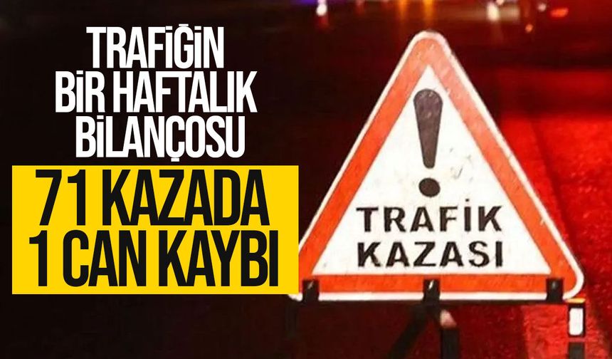 KKTC’de Bir Haftada 71 Trafik Kazası: 1 Ölü, 27 Yaralı