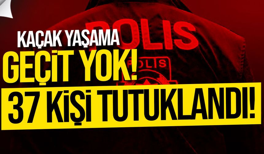 KKTC’de kaçak yaşam denetimi: 37 kişi tutuklandı