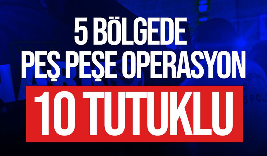 KKTC’de Peş Peşe Yasaklı Madde Operasyonları: 10 Kişi Tutuklandı