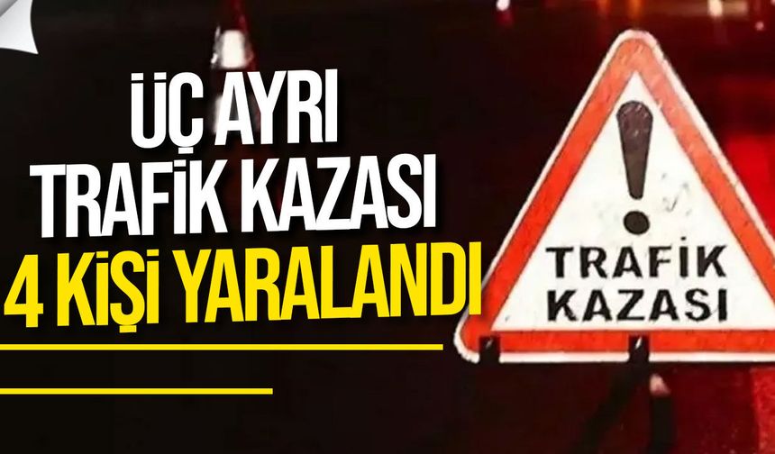 KKTC’de üç trafik kazası: 4 kişi yaralandı, 2 sürücü alkollü çıktı