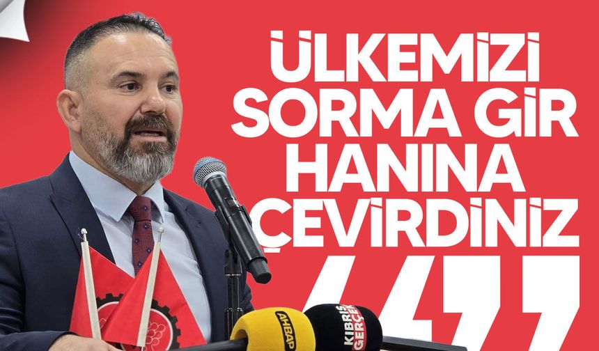 KTAMS Başkanı Bengihan: Ülkeyi "sorma gir hanına" çevirdiniz