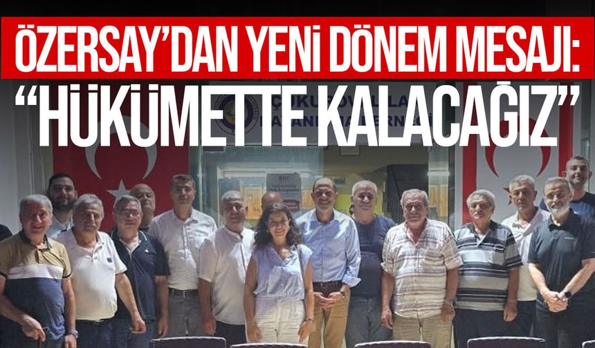 Kudret Özersay: Yeni Dönemde Hükümette Kalarak Sorunları Çözmeye Çalışacağız