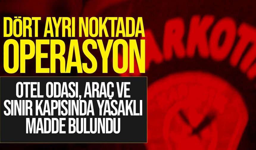 Lefkoşa, Güzelyurt, Ercan ve Beyarmudu’nda Yasaklı Madde Operasyonları