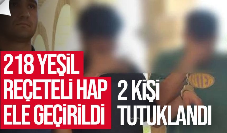Lefkoşa'da 218 yeşil reçeteli hap ele geçirildi: 2 kişi tutuklandı