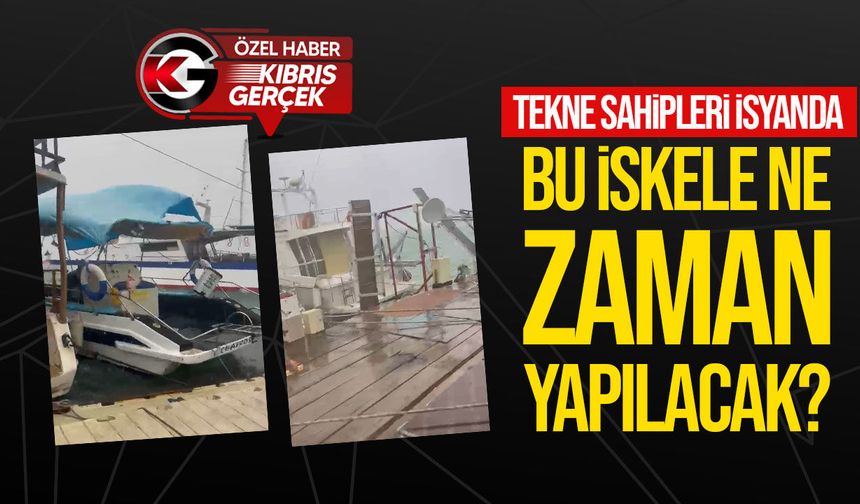 Mağusa Yat Limanı’nda tekne sahipleri isyanda: “İskele yıkılmak üzere”