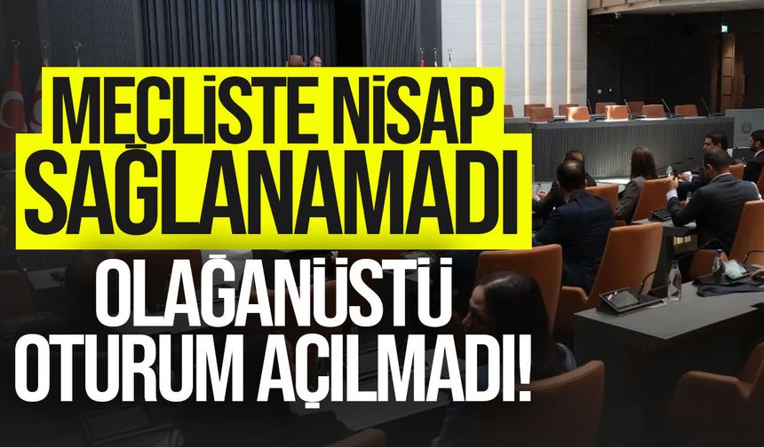 Meclis’te “Toplum Güvenliği” oturumu yapılamadı: Nisap sağlanamadı