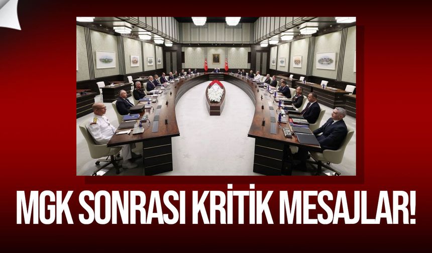 MGK sonrası kritik mesajlar: "T*rörsüz Türkiye", Gazze ve bölgesel güvenlik gündemde