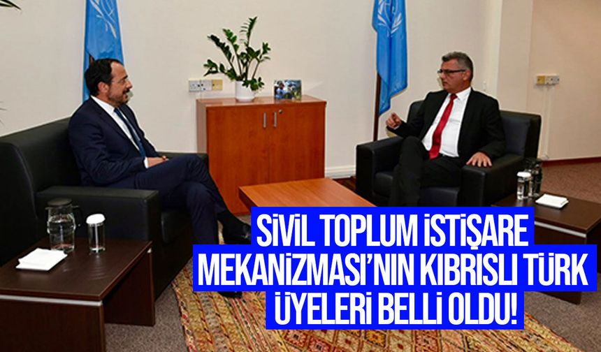 Sivil Toplum İstişare Mekanizması’nın Kıbrıslı Türk üyeleri belli oldu
