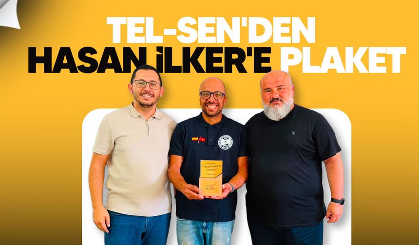 Tel-Sen'den Cebelitarık Boğazı'nı geçen ilk Kıbrıslı sporcu Hasan İlker'e plaket