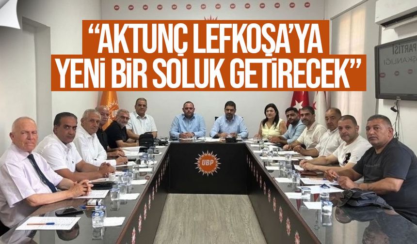 UBP Lefkoşa’da Aktunç Etrafında Kenetlendi