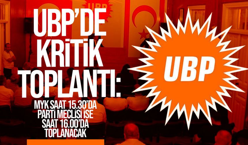 UBP Parti Meclisi toplanıyor: Belediye başkan adayları onaya sunulacak